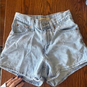 Levi's Light Blue Jean Shorts